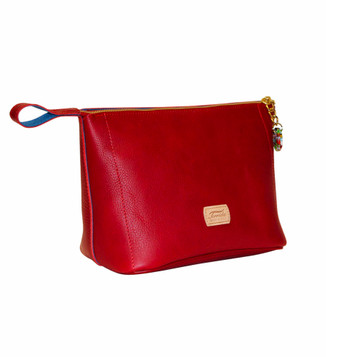 Terrida Murano Italian Leather Wash Beauty Bag