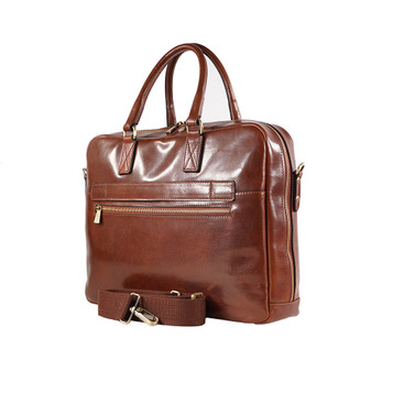 Acciano business bag in luxury leather from Moretti Milano Italy