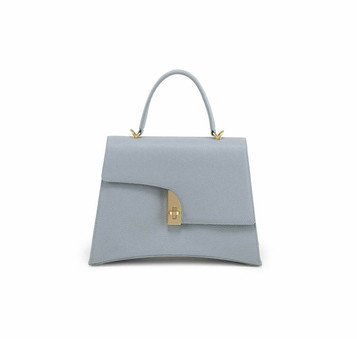 Arcadia Arco Large Pebble Leather Grab Bag