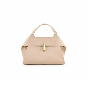 Arcadia Emma Large Top Handle Pebble Leather Handbag