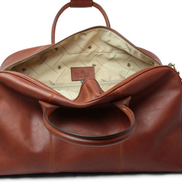 Old Angler Leather Gladstone Handbag