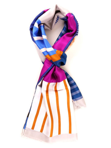 Don Mimi Rigata Italian Pure Silk Scarf