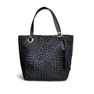 Ghibli Woven Leather Tote Shopper  Bag