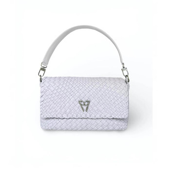 Ghibli Woven Leather Flap Over Handbag