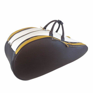 Terrida Italian Leather 3 Section Tennis Racket Bag