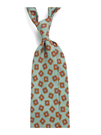 Don Mimi Italian Handmade 3 Fold Madder Silk Tie