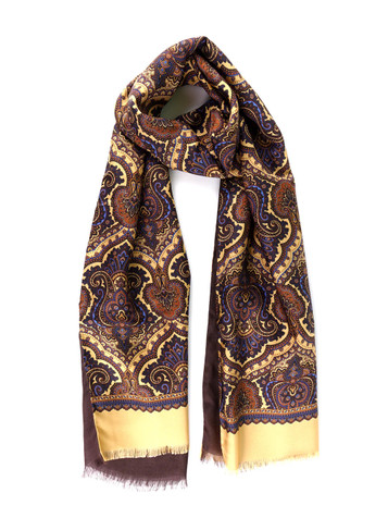 Don Mimi Always 2 Layer Silk And Wool Scarf