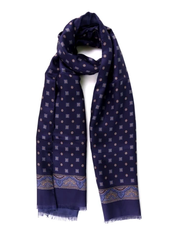 Don Mimi Robert 2 Layer Silk And Modal Cashmere Scarf