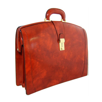 Pratesi Brunelleschi Radica Leather Briefcase