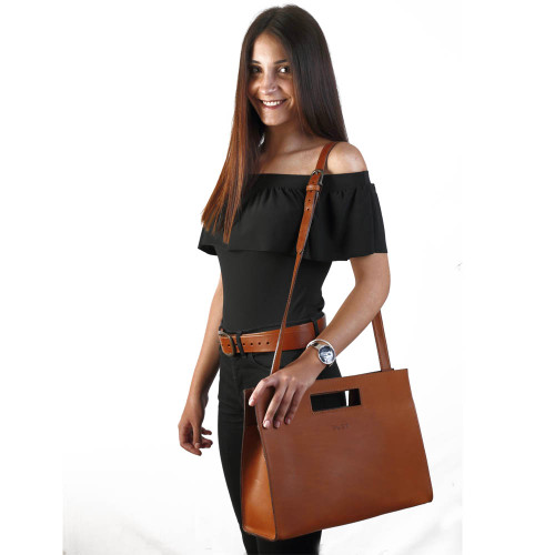 Dust Nina Italian Leather Tote Shoulder Bag