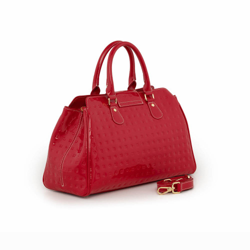 Arcadia Teresa Large Top Handled Patent Leather Handbag