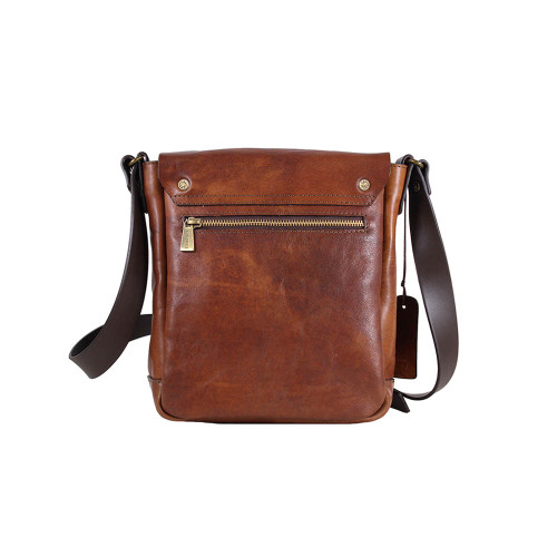 Leather Shoulder Bag Italian Leather Messenger Bag for Men 