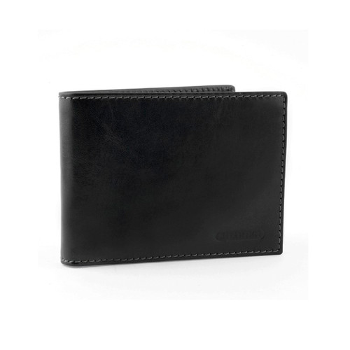 Chiarugi Bi-Fold Wallet with Coin Compartment and ID - Black - Attavanti