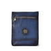 Pratesi Italian Prato Aged Leather Cross Body Messenger - Blue