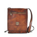 Pratesi Italian Prato Aged Leather Cross Body Messenger - Brown
