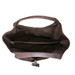 Paolo Masi Woven Washed Italian Leather Hobo Bucket Tassel Bag - Dark Brown