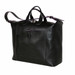 Terrida Veneto Italian Leather Travel Tote Bag - Black