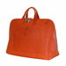 Terrida Veneto Italian Leather Large Travel Bag - Orange