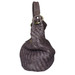 Paolo Masi Herringbone Weave Leather Hobo Bucket Bag - Brown