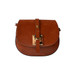 Pratesi Italian Radica Leather Cross Body Satchel Shoulder Bag - Brown