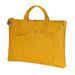 Terrida Veneto Italian Leather Slim Laptop Bag - Yellow