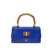 Pratesi Luci Italian Leather Bambu Baguette Grab Bag - Blue