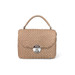 Ghibli Woven Leather Flap Over Grab Handbag