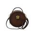 Pratesi Giro Round Aged Leather Shoulder Bag  - Brown
