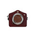 Pratesi Camera Leather Small Cross-Body Handbag Chianti