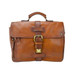 Pratesi Firenze Aged Leather Laptop Workbag Tan
