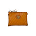 Pratesi Fina Aged Leather Quilted Clutch Handbag