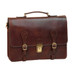Old Angler Buckle Leather Briefcase dark Brown
