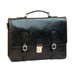 Old Angler Buckle Leather Briefcase Black