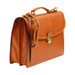 Old Angler Classic 3 Section Leather Briefcase 