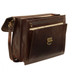Old Angler Classic 3 Section Leather Briefcase 