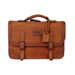 Dust Studs Leather Buckle Briefcase Backpack  