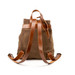 Dust Leather And Waxed Cotton Small Backpack