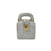 Pratesi Brunelleschi Croc Print Leather Compact Handbag