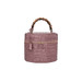 Buti Beauty 23 Croc Print Leather Bamboo Grab Handbag