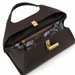 Arcadia Emma Large Top Handle Pebble Leather Handbag