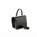Arcadia Trapeze Smooth Patent Leather Grab Handbag 