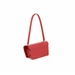 Arcadia Trapeze Smooth Patent Leather Baguette Shoulder Handbag 