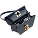 Arcadia Trapeze Smooth Patent Leather Baguette Shoulder Handbag 