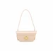 Arcadia Trapeze Smooth Patent Leather Baguette Shoulder Handbag 