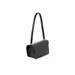 Arcadia Trapeze Smooth Patent Leather Baguette Shoulder Handbag 