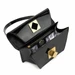 Arcadia Trapeze Smooth Patent Leather Baguette Shoulder Handbag 