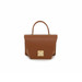 Arcadia Trapeze Pebble Leather Grab Handbag 