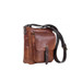 Chiarugi Italian Leather Front Pocket Satchel Crossbody Bag 
