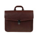 Terrida Italian Leather Document Flap Over Briefcase