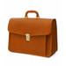 Terrida Italian Leather Document Flap Over Briefcase